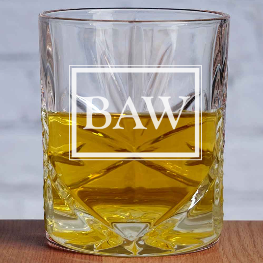 Personalised engraved whisky tumbler
