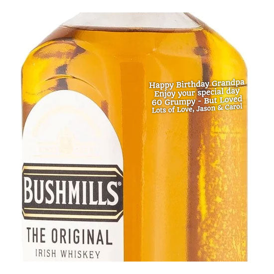 Personalised Bushmills Original Whisky 70cl