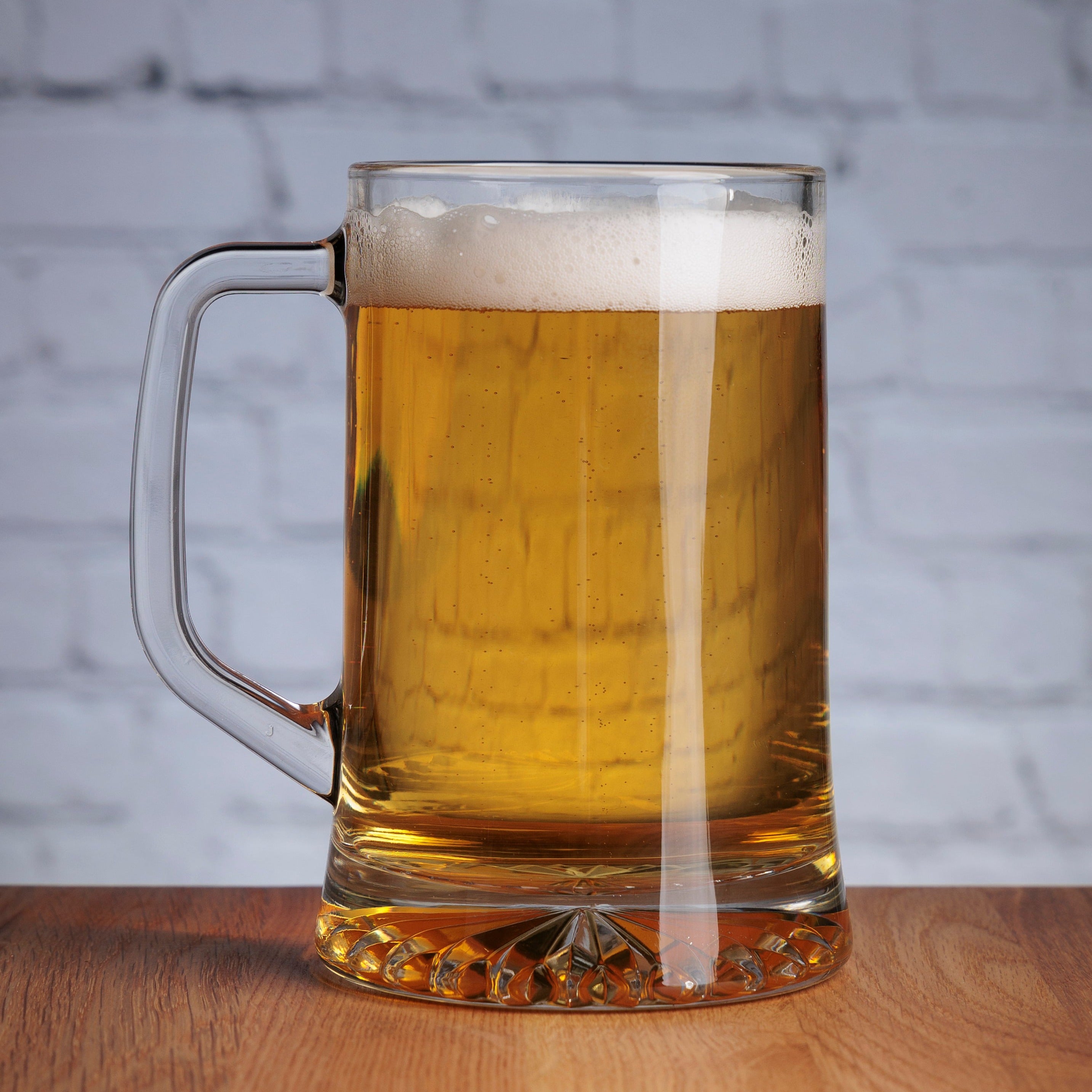 Personalised Happy Birthday Glass Beer Tankard