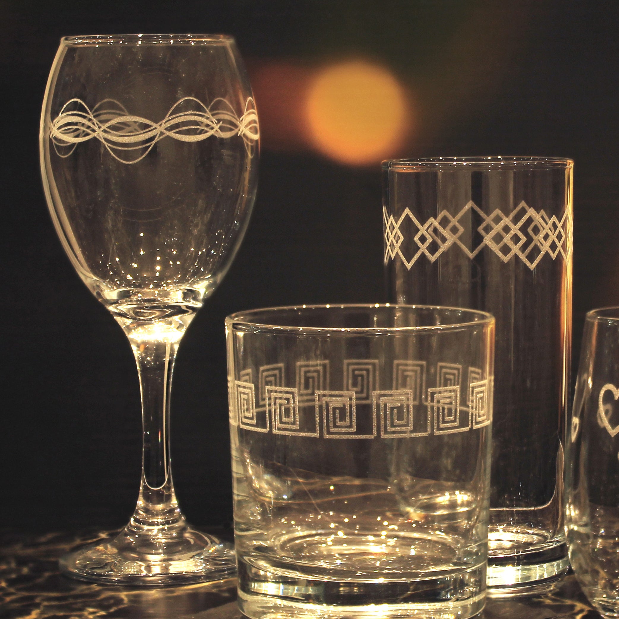 Decorated Glassware