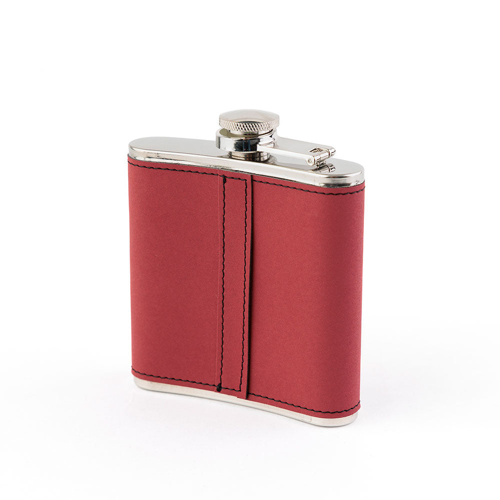 Personalised 2-Tone Hip Flask – Initials Design - Choice of 3 Colours