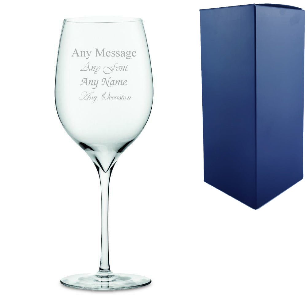 Engraved Aromatic Wine Glass Image 2