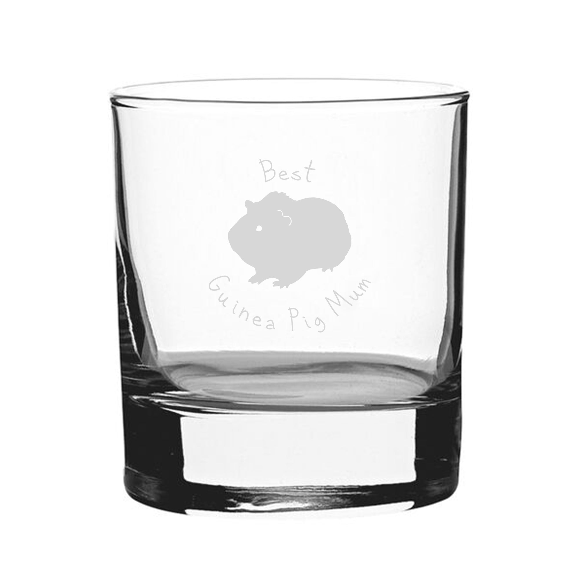 Best Guinea Pig Dad - Engraved Novelty Whisky Tumbler Image 1