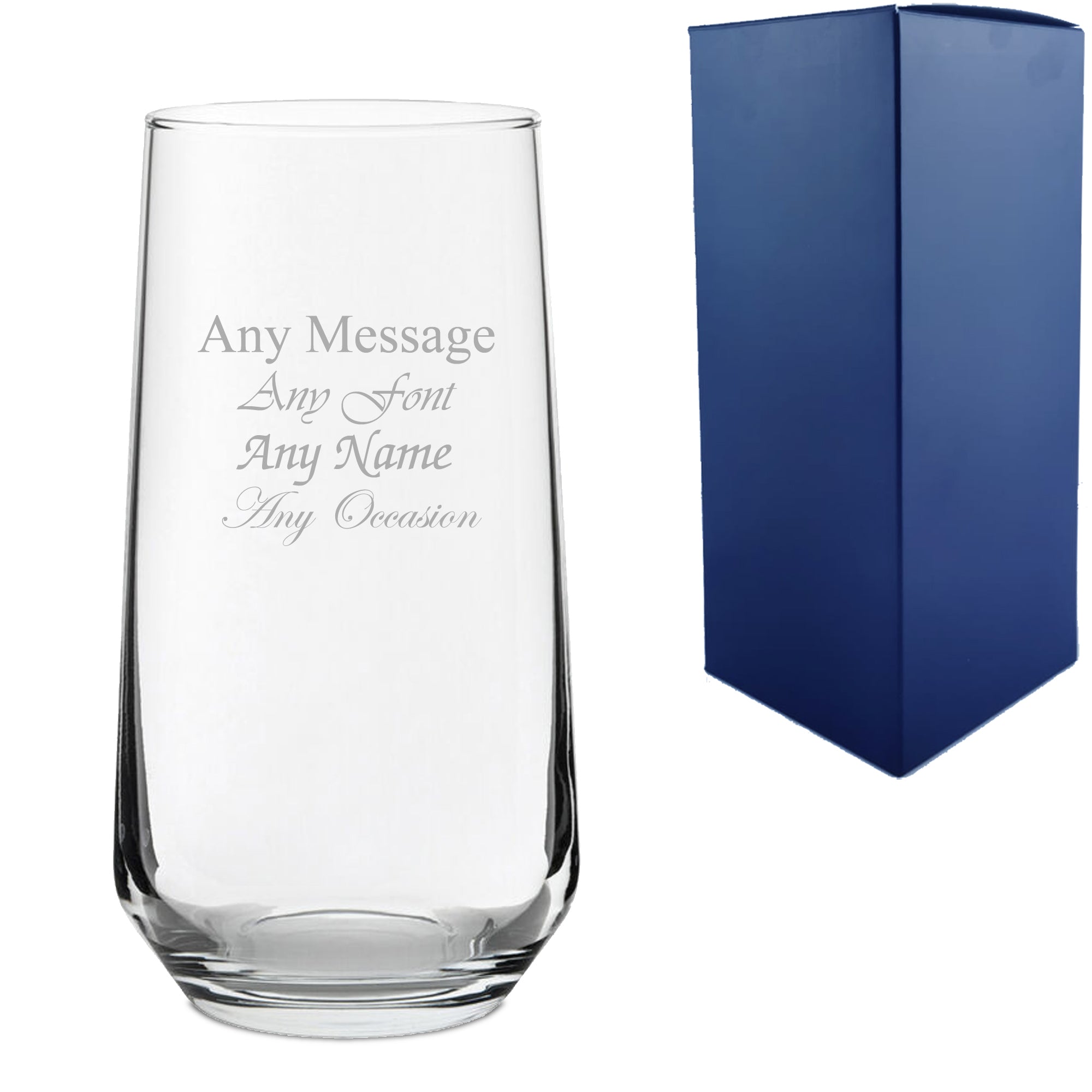 Engraved Allegra 16.5oz Hiball Glass Image 1