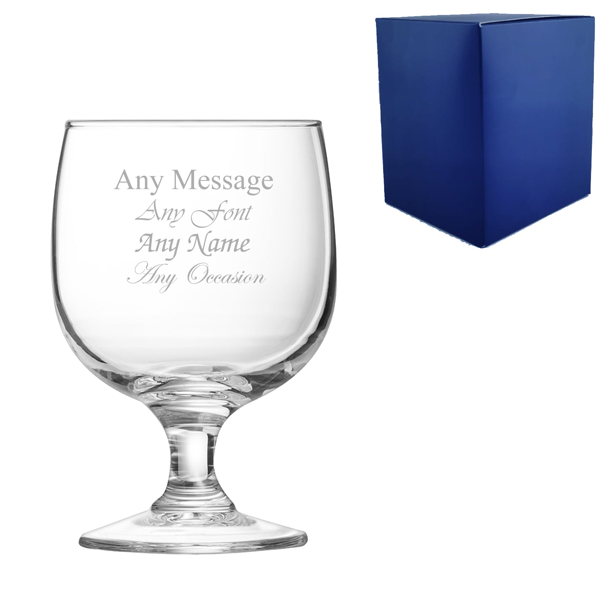 Engraved 8.75oz Short Stemmed Amelia Wine Image 1