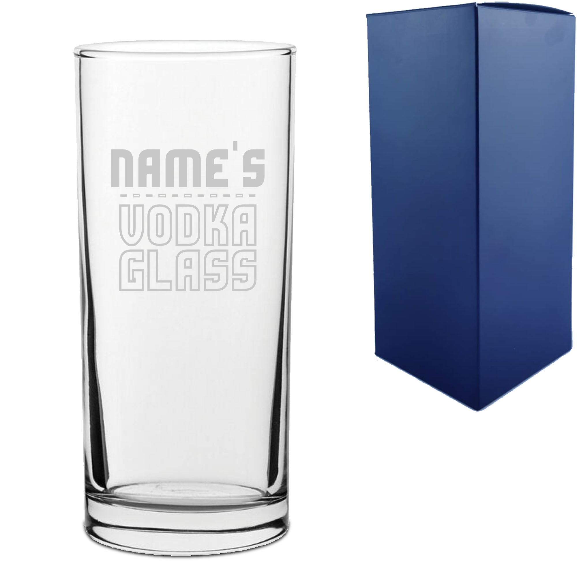 Personalised Engraved Vodka Hiball Glass with 'Name's Vodka Glass' Design Image 2