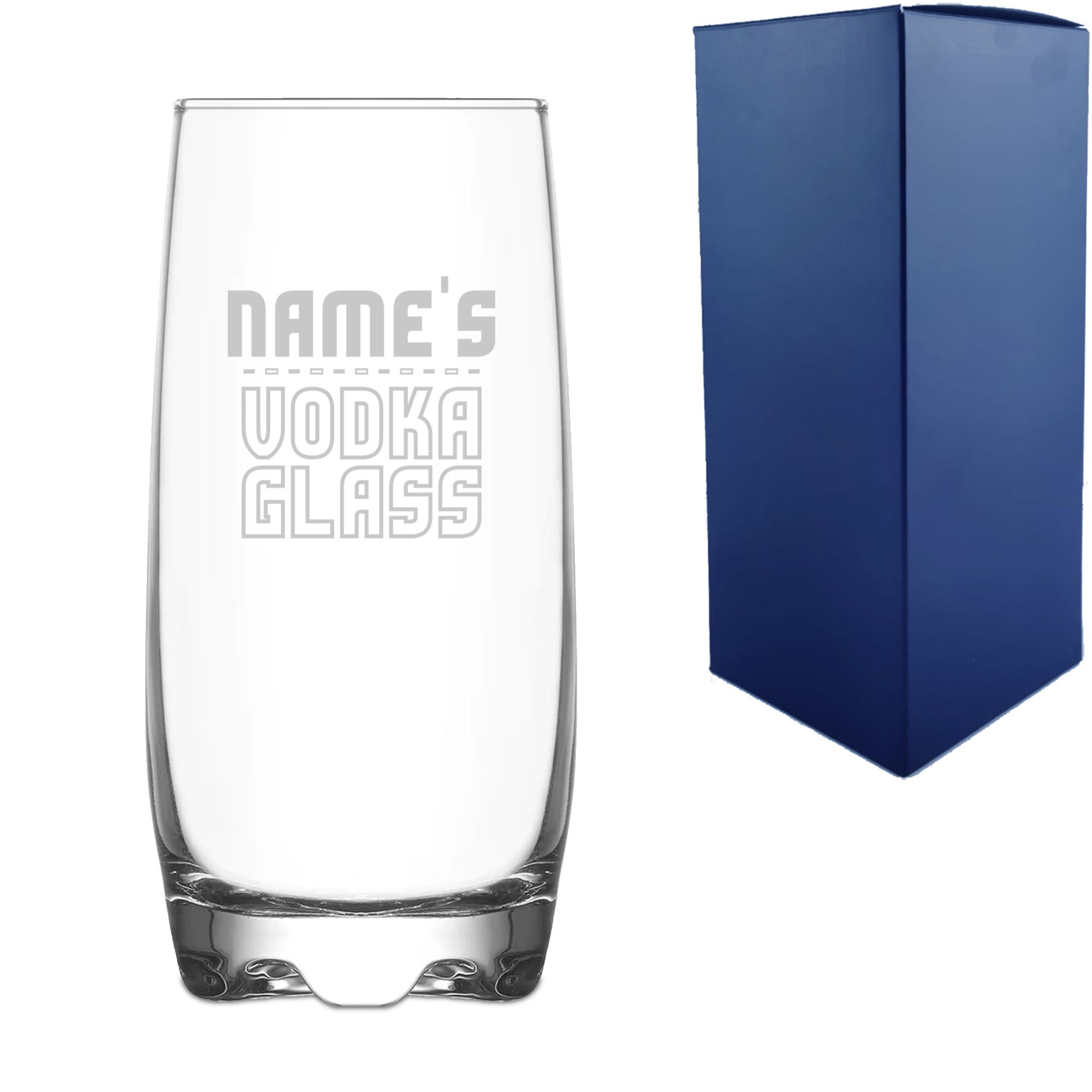 Personalised Engraved Vodka Adora Hiball with 'Name's Vodka Glass' Design Image 2