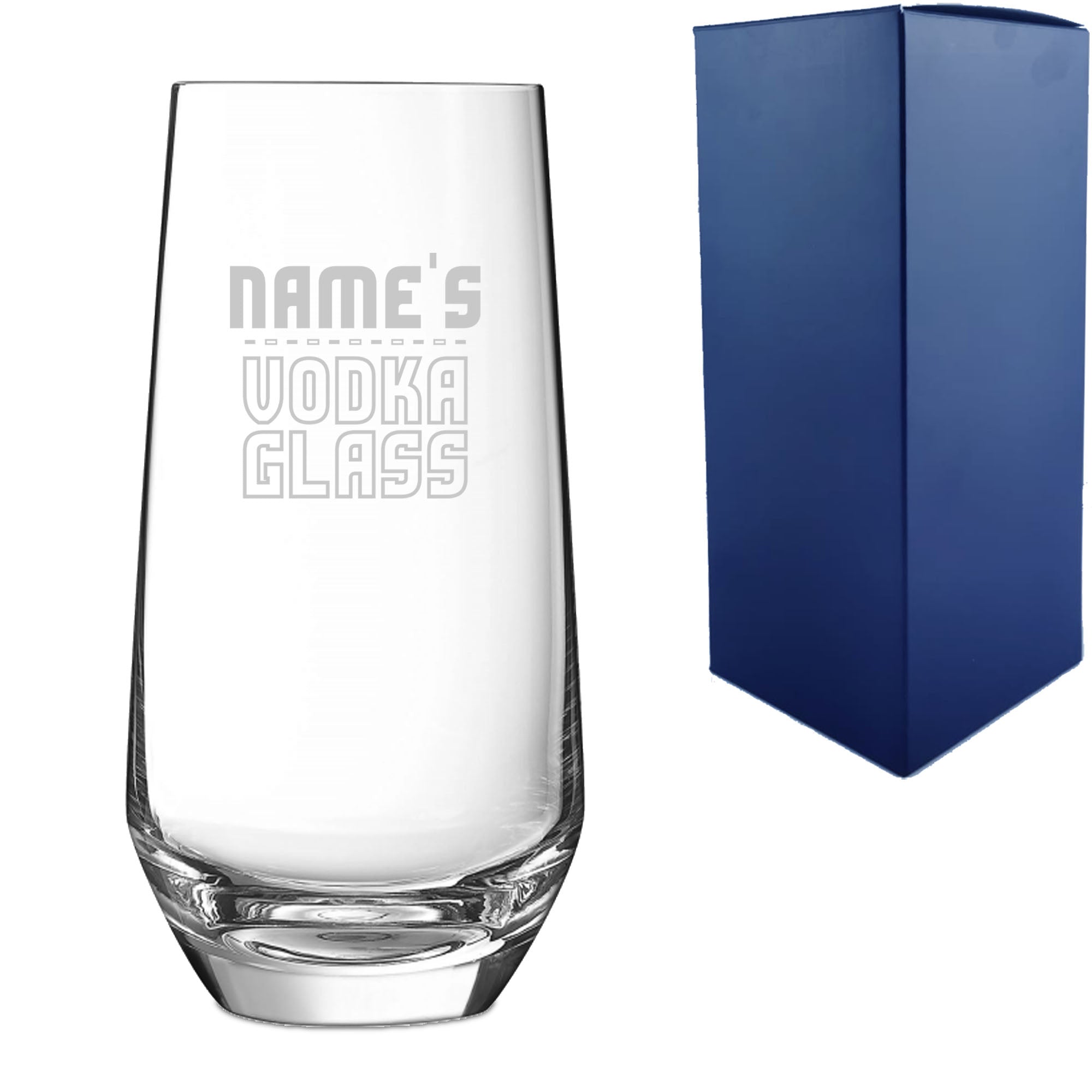 Personalised Engraved Vodka Lima Hiball with 'Name's Vodka Glass' Design Image 2