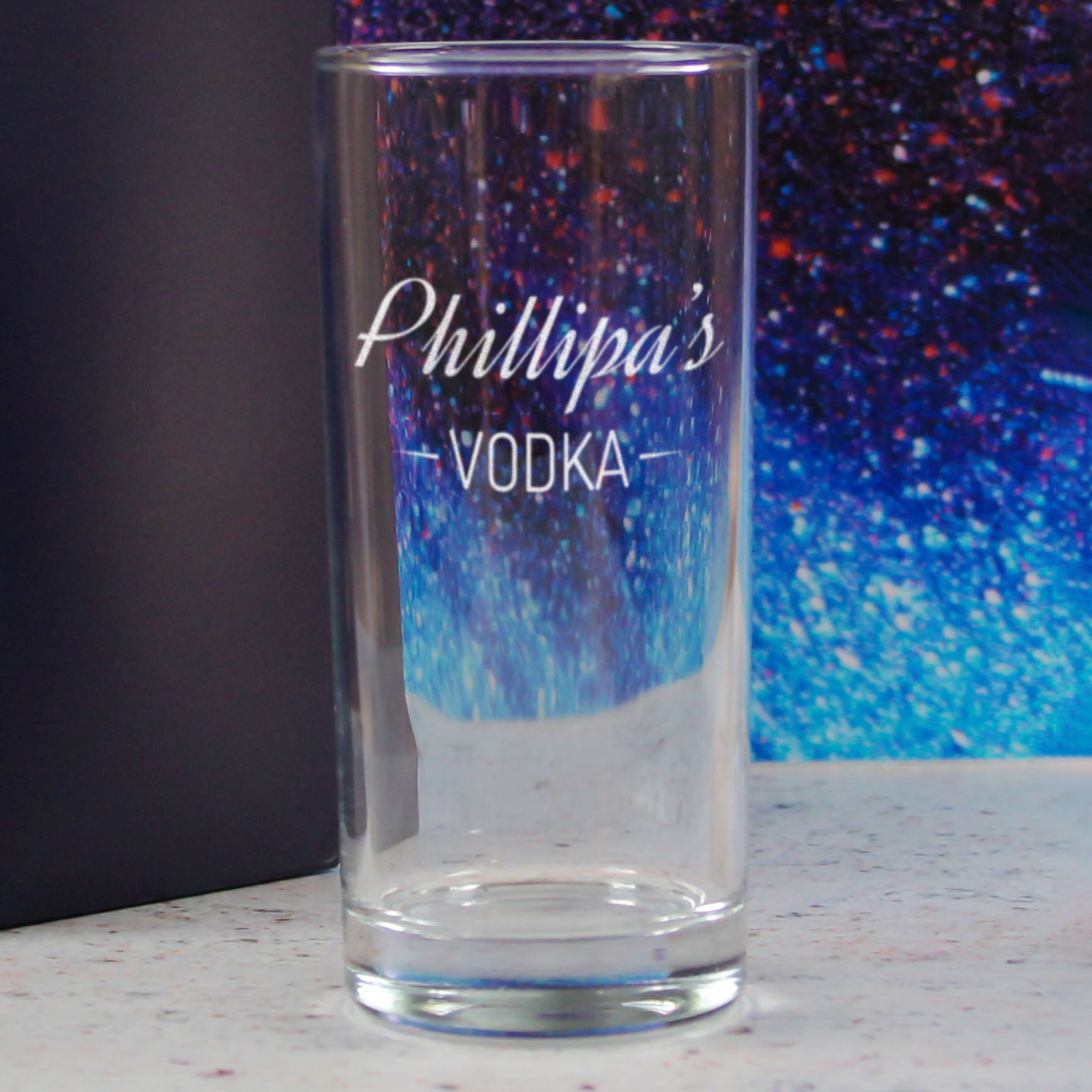 Personalised Engraved Novelty Vodka Hiball with 'Name's Vodka' Design Image 4