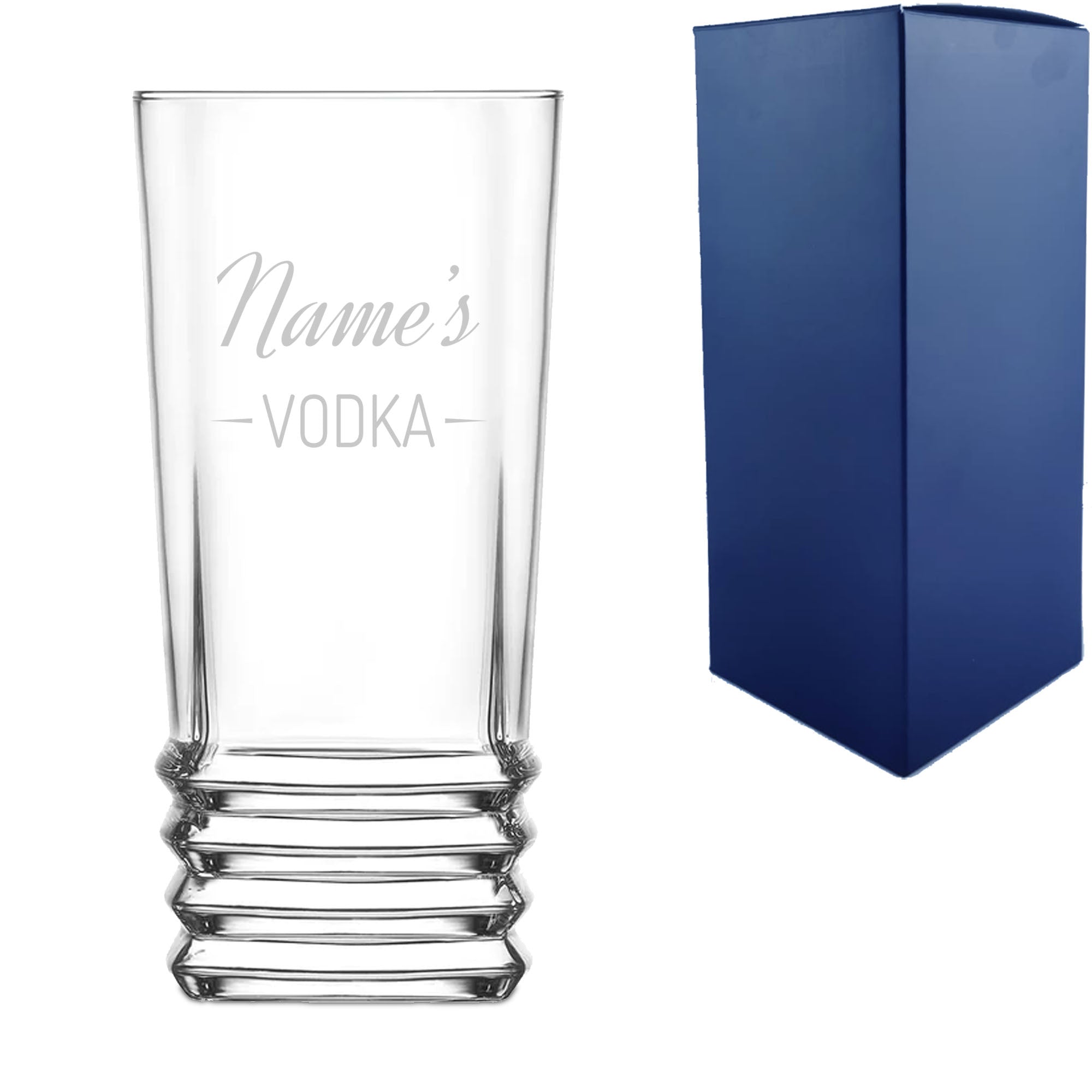 Personalised Engraved Novelty Vodka Elegan Hiball with 'Name's Vodka' Design Image 2