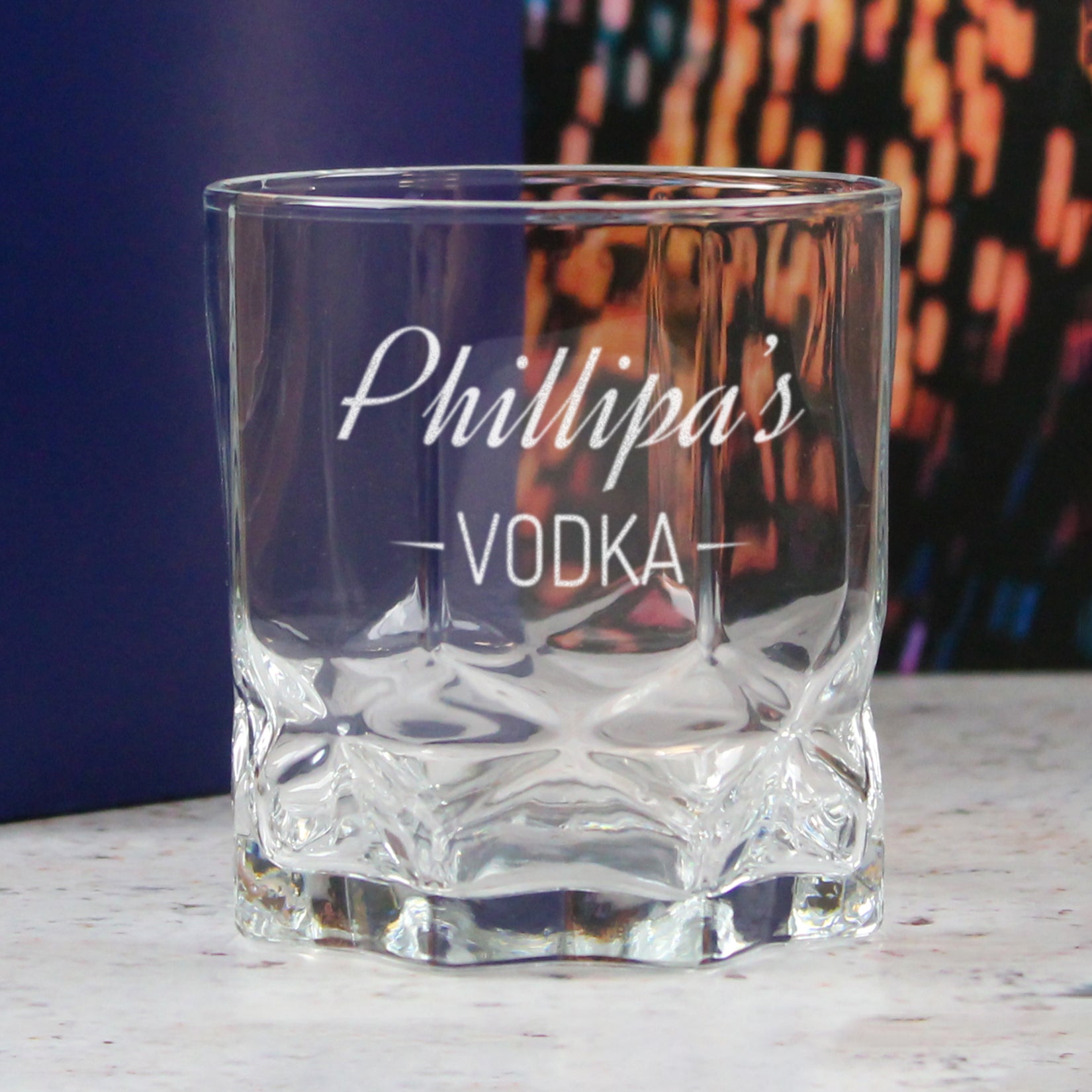 Personalised Engraved Novelty Vodka Future Tumbler with 'Name's Vodka' Design Image 4