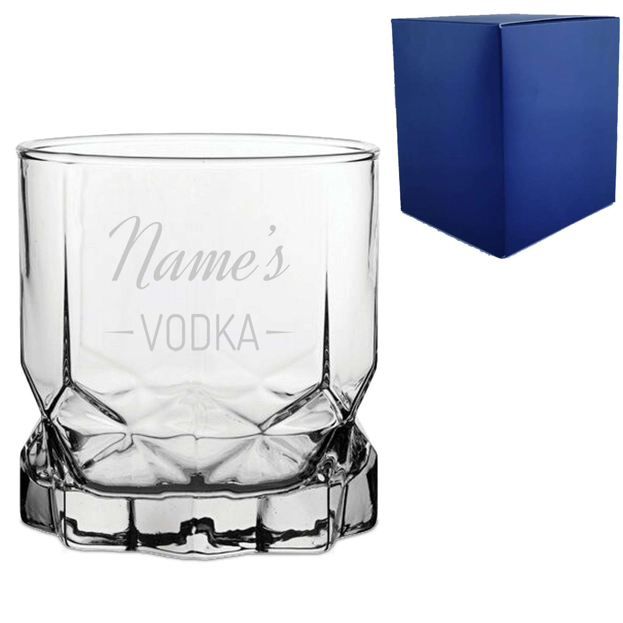 Personalised Engraved Novelty Vodka Future Tumbler with 'Name's Vodka' Design Image 1