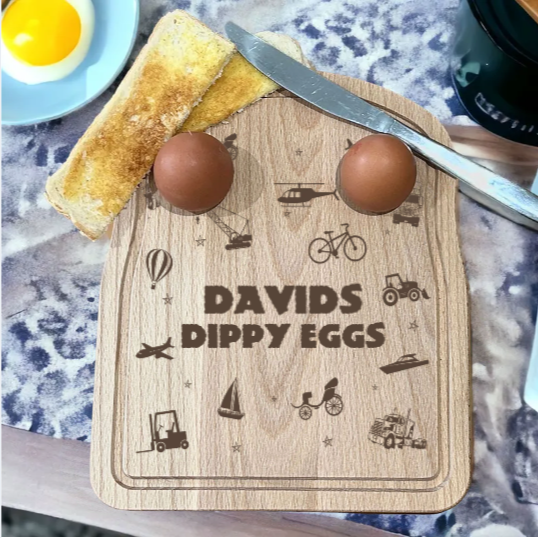 Personalised Breakfast Egg Board - Activities