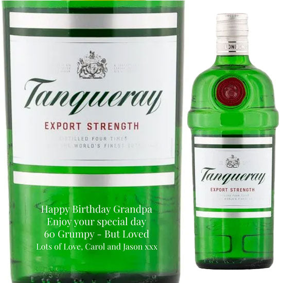 Personalised Tanqueray Gin 70cl