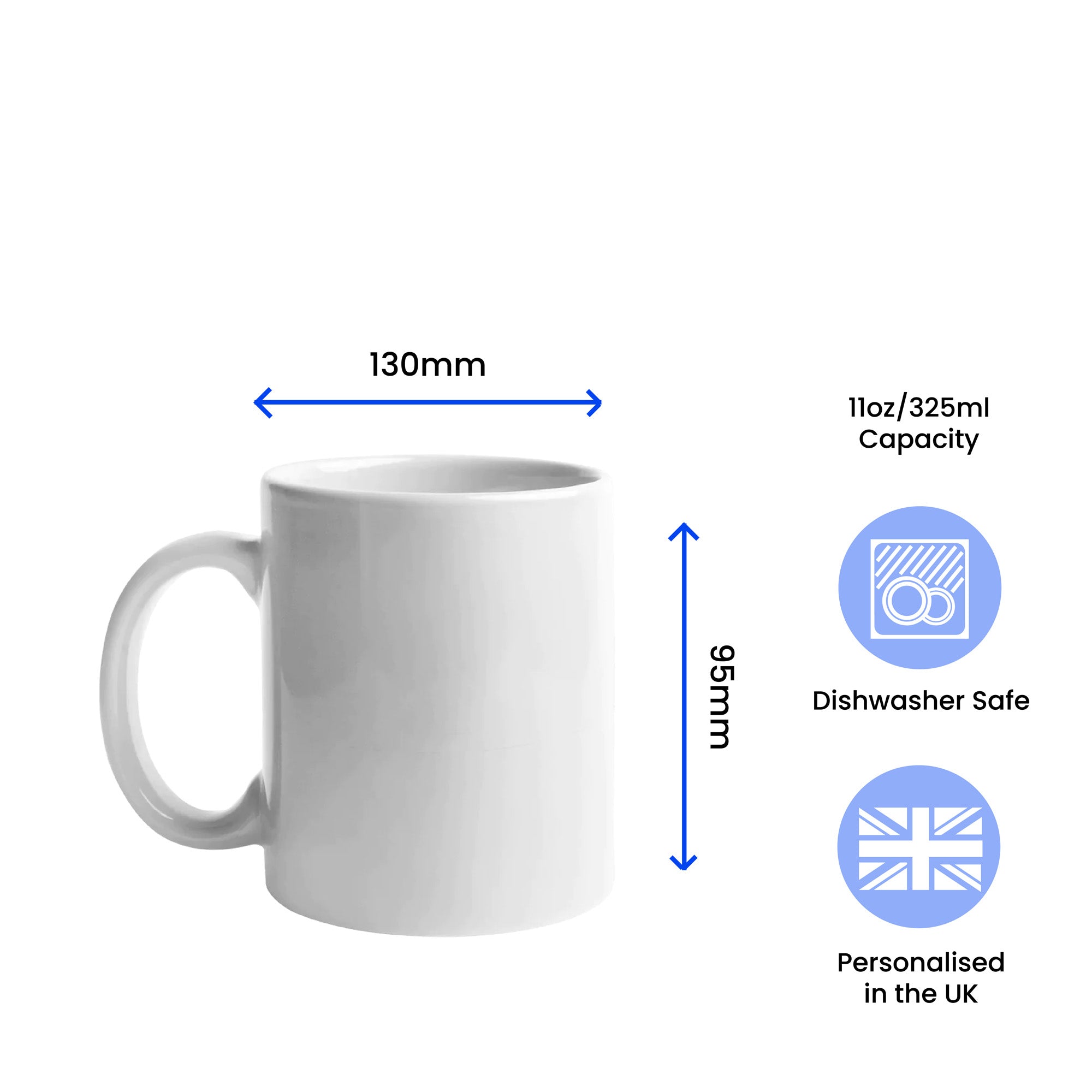 Printed Hot Drinks Mug with World's Best Boyfriend Design Image 2