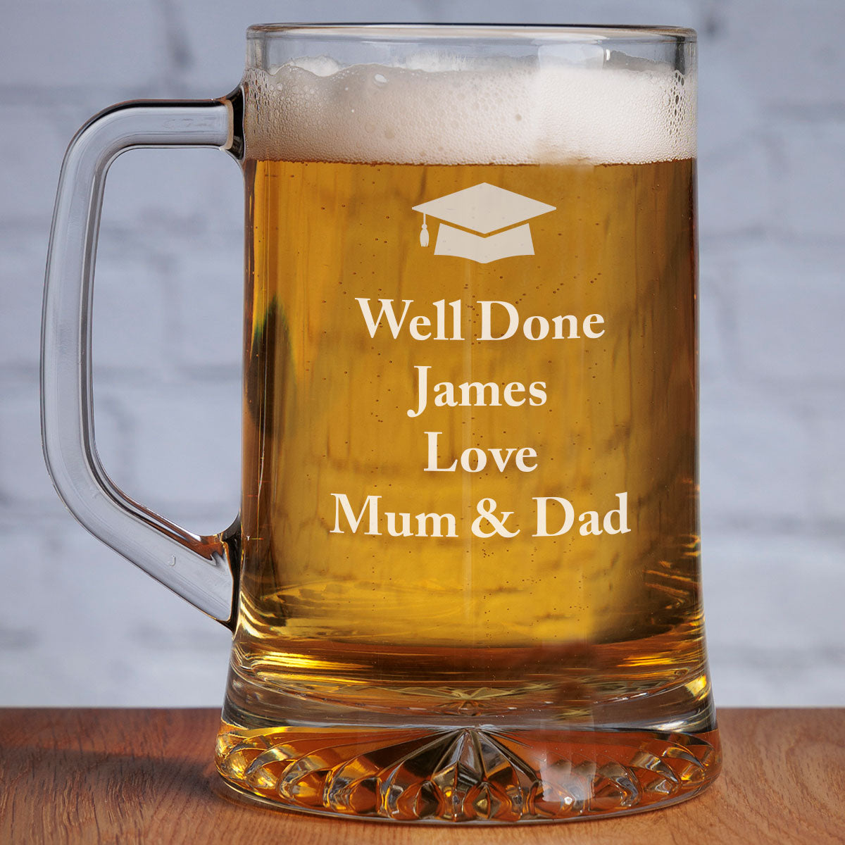 Personalised Graduation Beer Tankard